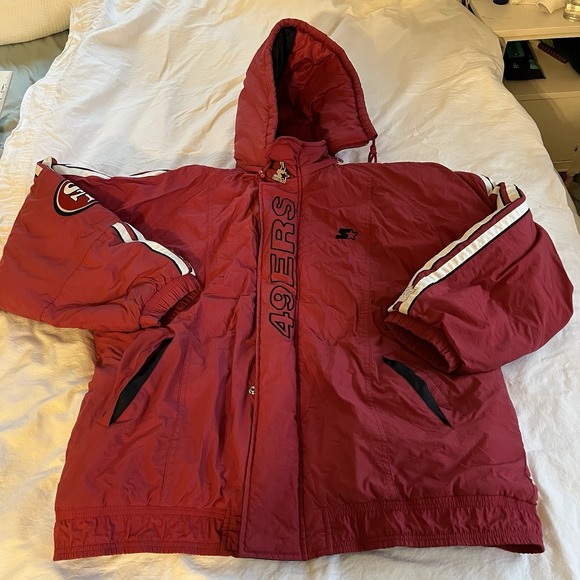 Vintage‎ San Francisco 49ers Starter Jacket Pro Line Full Zip XL - Picture 1 of 11